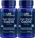 Extension de vie Super Ubiquinol CoQ10 100 mg, 60 softgels (paquet de 2)