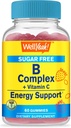 Eh bien oui Vitamine B complexe sans sucre Gummies avec la vitamine C, acide folique