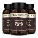 Dr. Mercola Fermented Black Garlic, 90 Servierungen (180 Kapseln), Nahrungsergänzungsmittel, Unterstützt Immungesundheit, Non-GMO