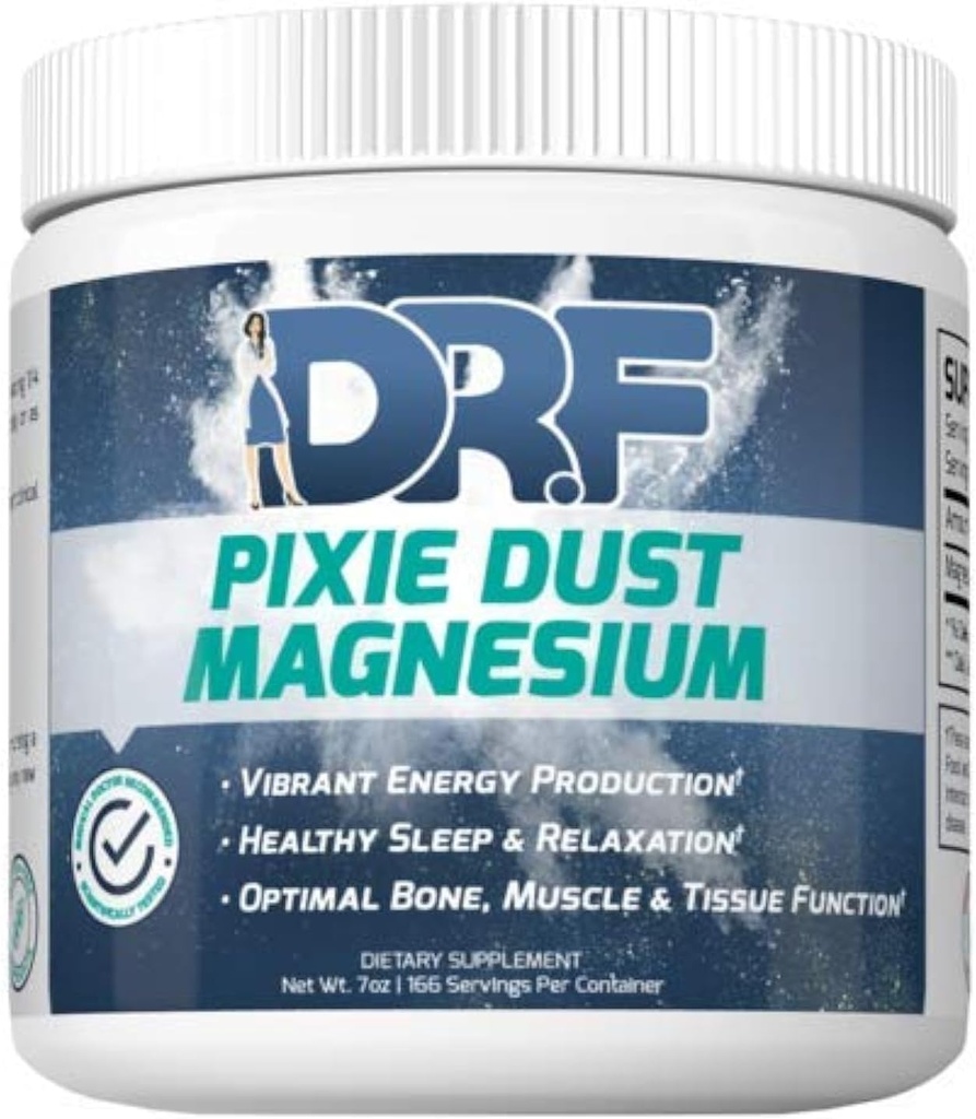 Pixie Dust Magnesium von Dr. Farrah World Renown Medical Doctor | Vibrant Energy Production | Gesunder Schlaf & Entspannung | Optimaler Knochen, Muskel, & Gewebe Funktion