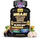 Shilajit und Sea Moss Combo Pure Shilajit für Männer und Frauen Himalayan Shilajit Kapseln extra Stärke mit Lions Mane, Rhodiola Rosea, Ashwagandha, Cordyceps, Ginseng Plus Turmeric