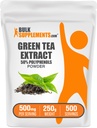 BulkSupplements.comgreen Tee-Extrakt-Pulver - 50% Polyphenol-Ergänzung, EGCG-Ergänzungen - Glutenfrei, 500mg pro Servierung, 250g (8.8 oz) (Pack von 1)