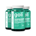Goli Nahrungsergänzungsmittel, Pre+Post+Probiotics Gummy - 180 Count - World's First 3-in-1 Gluten-Free, Vegan, Non-GMO und Gelatin-Free.