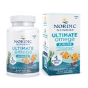 Nordic Naturals Ultimate Omega Jr., Erdbeere - 90 Mini Soft Gels - 680 Total Omega-3s mit EPA & DHA - Gehirngesundheit, Stimmung, Lernen - Non-GMO - 45 Servietten