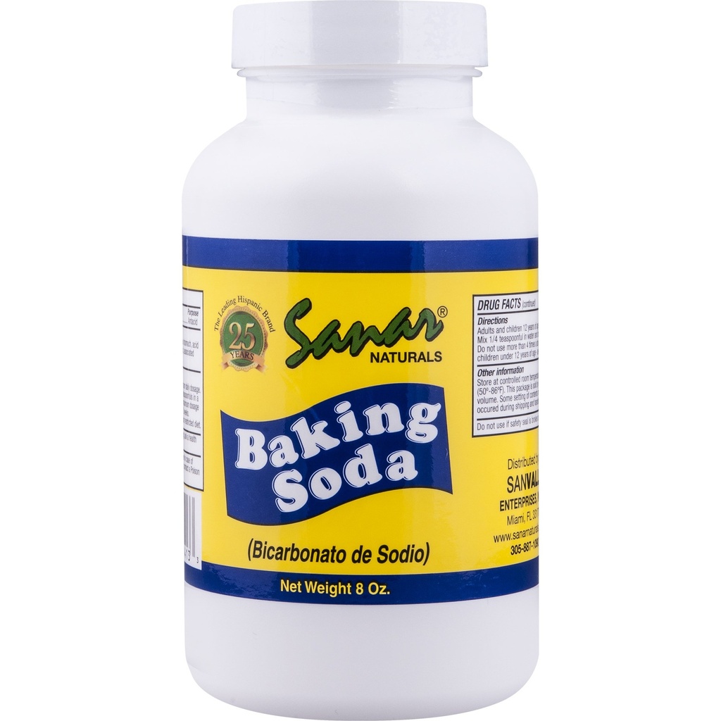 Sanar Naturals Backen Soda, 8 oz - Für Verdauungsunterstützung als Antacid, Backen, Reinigung, Deodorieren, &amp; Mehr
