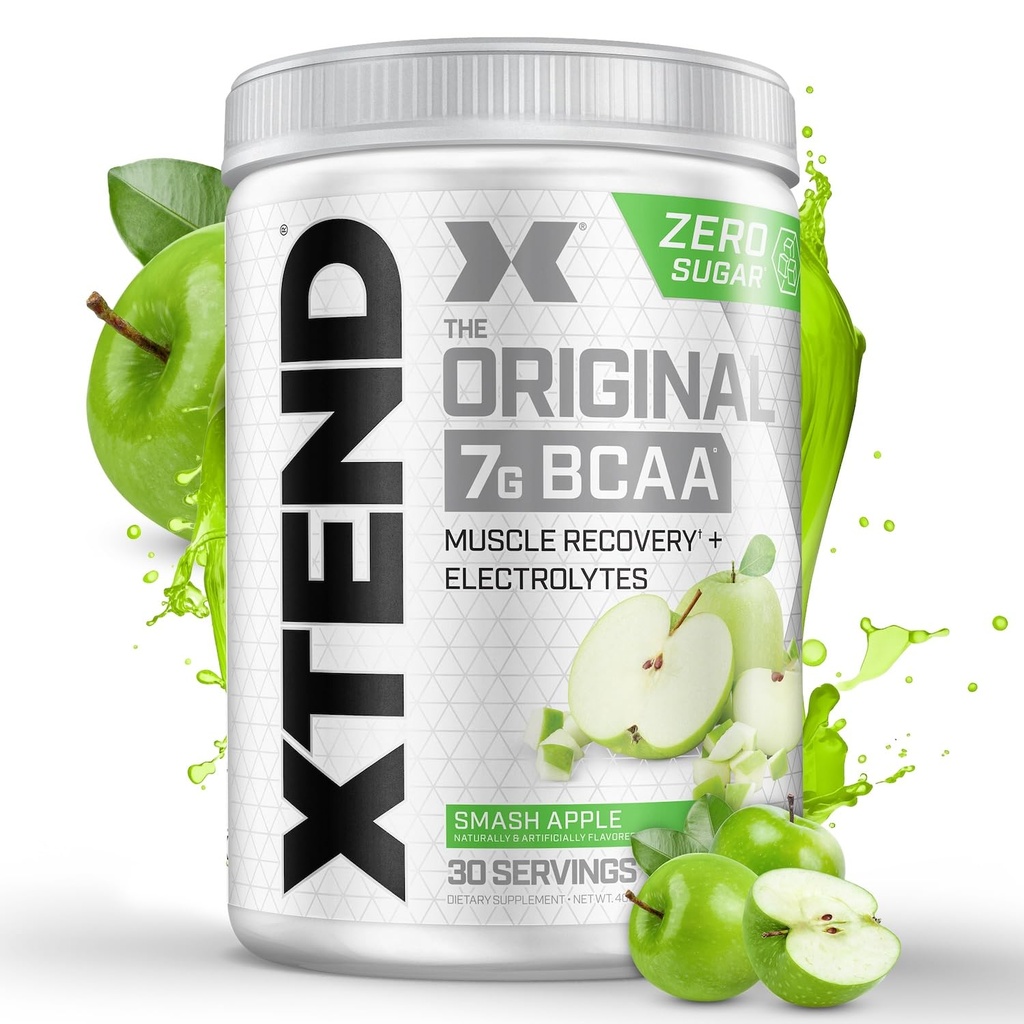 Xtend Original BCAA Pulver 7g BCAA und 2,5g L-Glutamin, Sugar Free Post Workout Muscle Recovery Drink mit Aminosäuren für Männer und Frauen, 30 Servietten