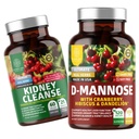 No One Nutrition N1N Premium D-Mannose [1350mg] avec Cranberry & Hibiscus et nettoyant pour le rein [21 herbes potentes] avec extrait de canneberge, Astragalus, Uva Ursi, 2 paquets