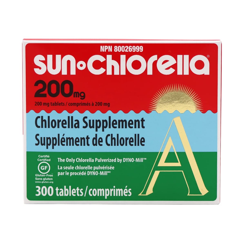 Sun Chlorella Eleuthero Ernährungstabletten, 200 mg, 300 Graf