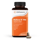 LifeSeasons Relieve-R PM - Eases Nighttime Aches & Discomfort - Relaxe les muscles - Calme le système nerveux - Supporte les cycles de sommeil naturels et non l'habitude de former - 46 capsules