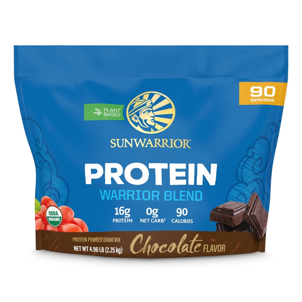 Bio-Pflanzenbasiertes Proteinpulver | Vegan Bio-Pulver Schokolade mit BCAA Aminosäuren & Hanf Samen Pea Blend | Non-GMO Soy Dairy Filler & Gluten Free (Chocolate, 90 Portionen)