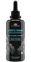 Lion de nature Lion de la Mane Mushroom supplément de teinture liquide – Focus, mémoire et santé cérébrale, végétalien, non-OGM – corps de fruits biologiques, 1 mois d'approvisionnement