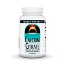 SOURCE NATURALS Calcium Citrat 1.000 mg Calcium pro Servierung, 90 Zähler