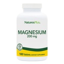 NaturesPlus Magnesium - 200 mg, 180 Tabletten - Vegetarisch, Glutenfrei - 180 Portionen
