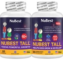 NuBest Bundle Tall 10+ 60 Capsules Tall Kids 90 Comprimés à mâcher Support de croissance en hauteur pour les enfants et les adolescents