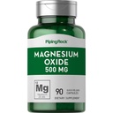 Piping Rock Magnésium Oxyde 500mg Capsules de 90 Count.