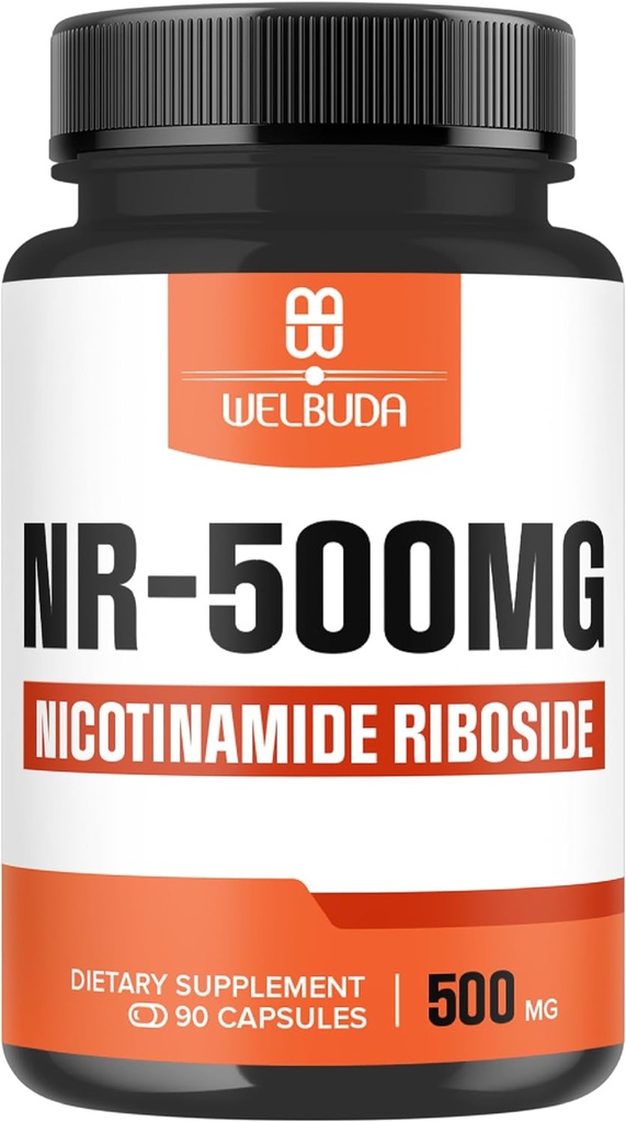 NAD+ Supplement with Nicotinamide Riboside 500mg - Cellular Energy & Repair, Healthy Aging, Wellness - 90 Capsules - 3 Month Supply