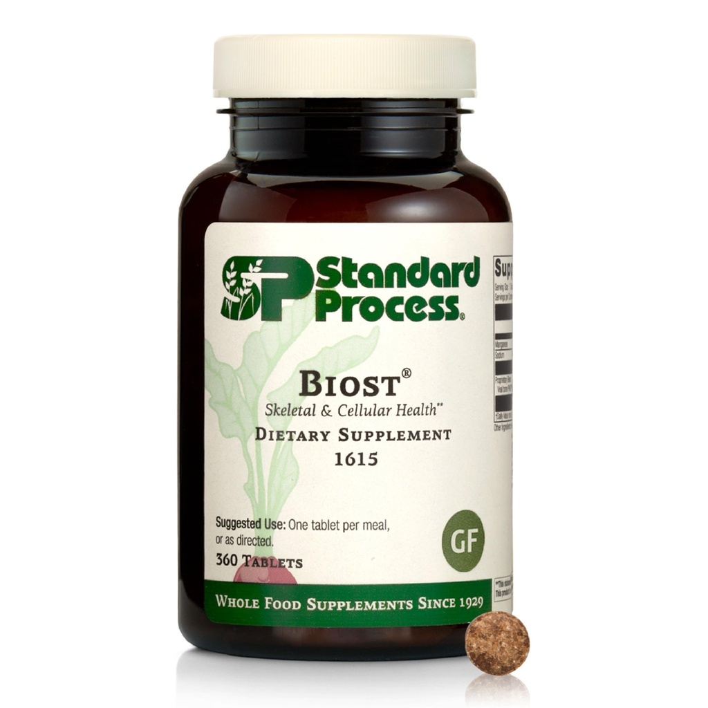 Standard Prozess Biost Skelett & Cellular Health Nahrungsergänzung - Glutenfrei, Non-Dairy, Non-Soy, & Non-Grain - Aids Strong Teeth & Bones - 360 Tabletten