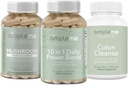 SIMPLEME Sea Moss Kapseln 10 in 1 Power Blend und Colon Cleanse Detox und Multi-Mushroom Supplement Bundle zur Verbesserung der Immungesundheit