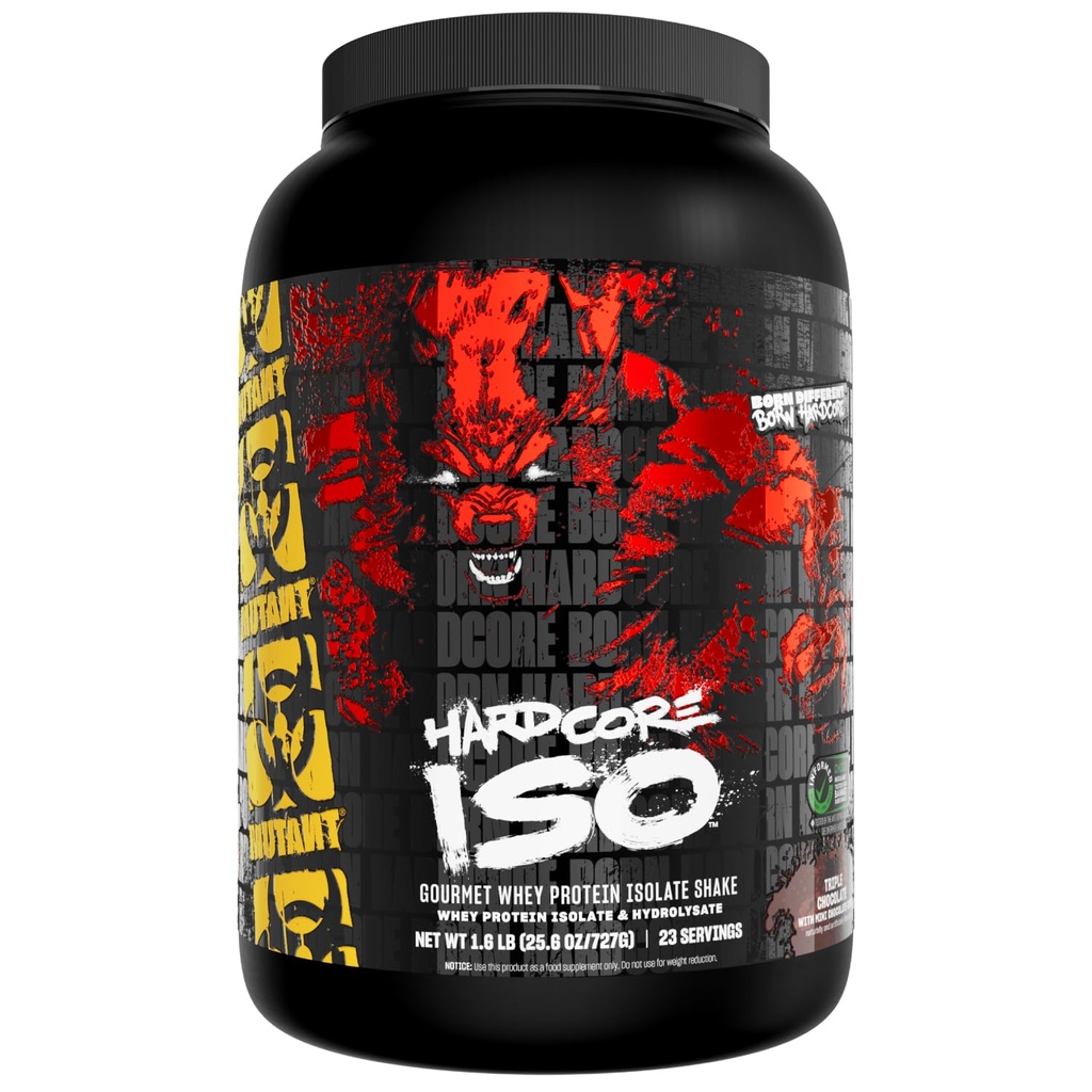 Mutant ISO Surge Whey Protein Powder Acts schnell zu helfen, Muskeln, Masse und Stärke, verwendet nur Zutaten, 1,6 lb - Dreifache Schokolade