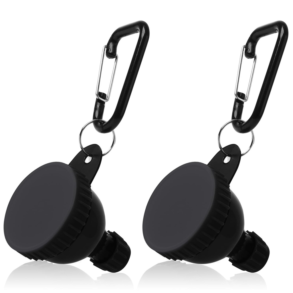 2 Pcs Protein Powder Container, Portable Protein Powder Travel Container, Protein Powder Funnel, Water Bottle Funnels für Pulvermischungen, Pre Workout/Gym Supplement Funnel Keychain (50ml)