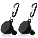 2 Pcs Protein Powder Container, Portable Protein Powder Travel Container, Protein Powder Funnel, Water Bottle Funnels für Pulvermischungen, Pre Workout/Gym Supplement Funnel Keychain (50ml)