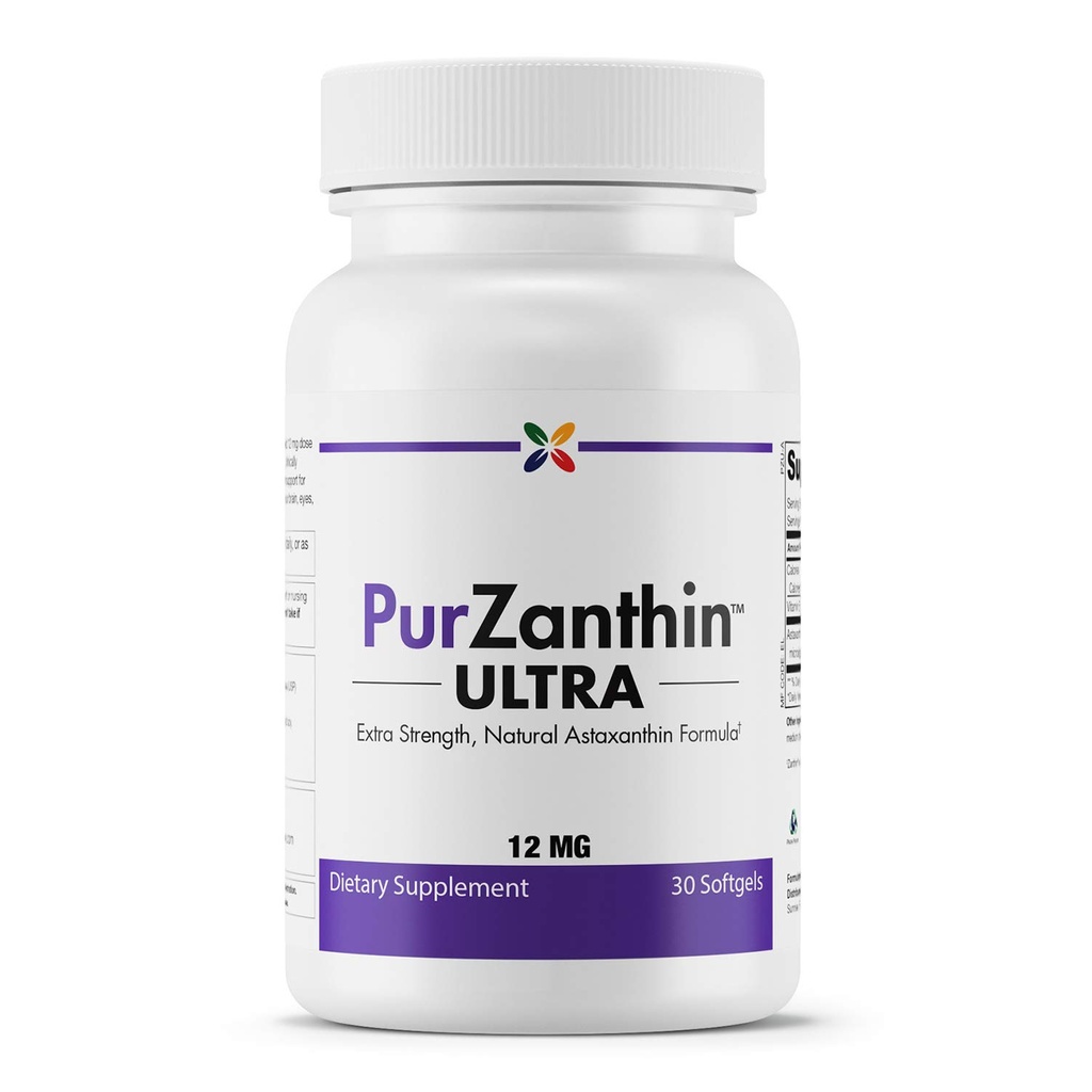 Arrêter de vieillir maintenant PurZanthin Ultra naturel Astaxanthin 12 MG Softgels (1 Pack)