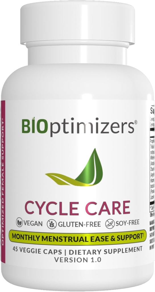 BIOptimizers - Cycle Support - Periodenunterstützung Ergänzung für Frauen - Bloating und Cramping Menstrual Relief - 45 Kapseln