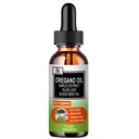 Bio-Öl von Oregano mit schwarzem Samenöl, Oregano Öl-Flüssigtropfen w/Garlic Olivenöl Blatt-Erdbeere für Immune, Verdauungsunterstützung & Antioxidans,Seasonal Support Supplement für Frauen Männer