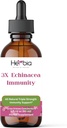 3X Echinacea Immunity Extra Strong Concentrated Organic Echinacea Blend avec Angustifolia et Purpurea Racine, Herbe et Fleur pour Imune Support, Extrait d'alcool liquide, 2 oz fluide (60ml)