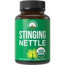 USDA Organic Stinging Nettle Vegan Kapseln hergestellt mit Stinging Nettle Blatt Pulver für Prostata, Haarwachstum, Allergie. Besser als Root oder Seed Extract. Pflanzenbasierte Kräuter Ergänzung Tabletten, 60 Pillen