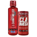iSatori L-Carnitin LS3 Blue Raspberry 1500mg (32 Servierungen) Ultra CLA (90 Softgels), Flüssiges L-Carnitin mit Acetyl, Omega 3 6 9 Safflower Öl