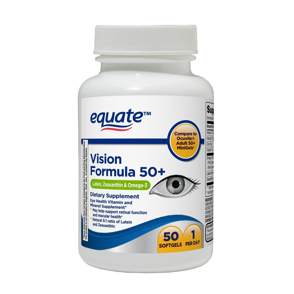 Convergence Vision Formula 50+ Soft Gels Nahrungsergänzung, 50 Count