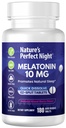 Nature's Perfect Night | Melatonin 10mg | 180 Quick Dissolve Tablets | Natural Mixed Berry Flavor |High Potency | Sugar Free | Vegan | Gluten Free | Wert Größe