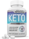 Ketogenix Keto Pillen 1275MG Neue und verbesserte Formel Enthält Apfelessig Extra Virgin Olivenöl Pulver Grüner Tee Blatt 60 Kapseln