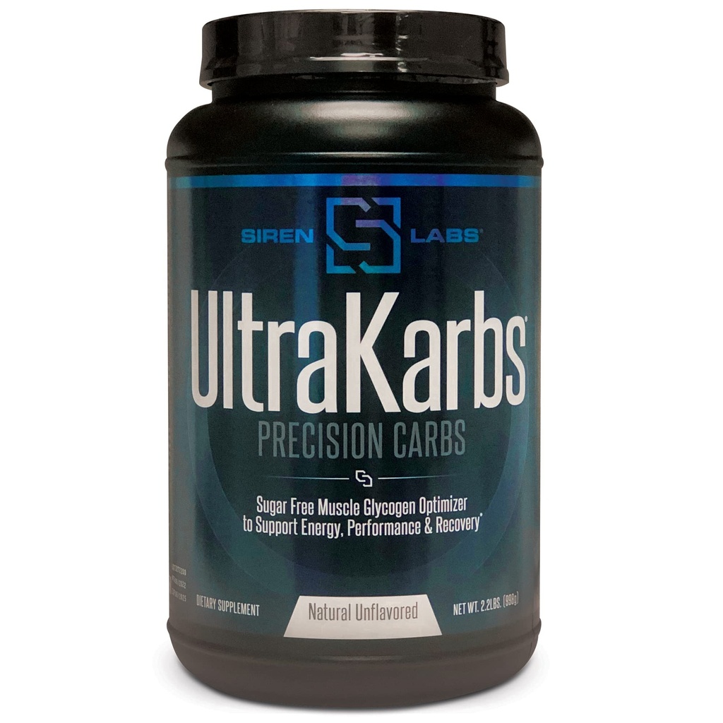 Siren Labs Ultra Karbs Mass Gainer post entraînement Muscle Builder Healthy Carb Loading - Mélange d'hydrate de glucides avec KarboLyn - Plus d'énergie, récupération plus rapide - gain de poids pour les hommes (40 portions)