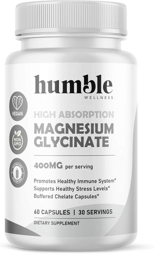 Supplément au glycin de magnésium - Chélaté - 30 jours