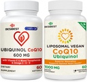 CoQ10 600mg 1PCS Bundle mit 1000mg Liposomal CoQ10 Ubiquinol Supplement 1PCS