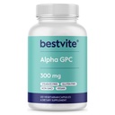 BESTVITE Alpha GPC Choline 600mg pro Servierung (120 Veggie Kapseln) - No Stearates - Vegan - Non GMO - Glutenfrei