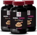 Flux d'énergie dynamique - MUIRA PUAMA BARK EXTRACT - Résistance à base de plantes, Boost d'énergie quotidienne, Activation de la commande à base de plantes, Fuel d'aventure, Lift Lift, Support de tous les jours, Boost vital 3 bouteilles 180 capsules