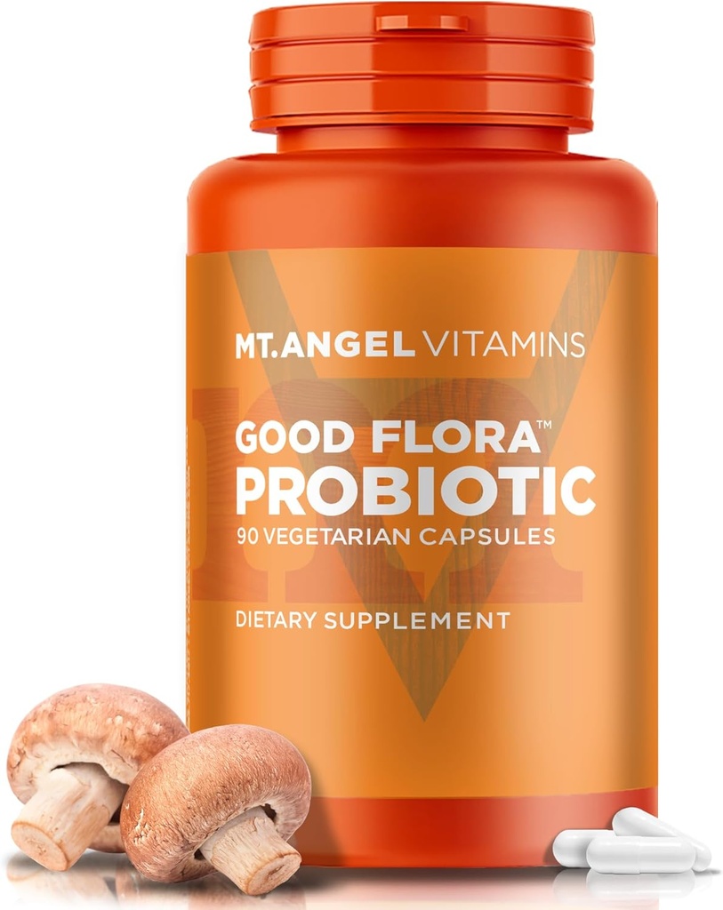Mt. Angel Vitamine - Good Flora Probiotic, unterstützt gesunde Verdauung und Bakterien (60 vegetarische Kapseln)