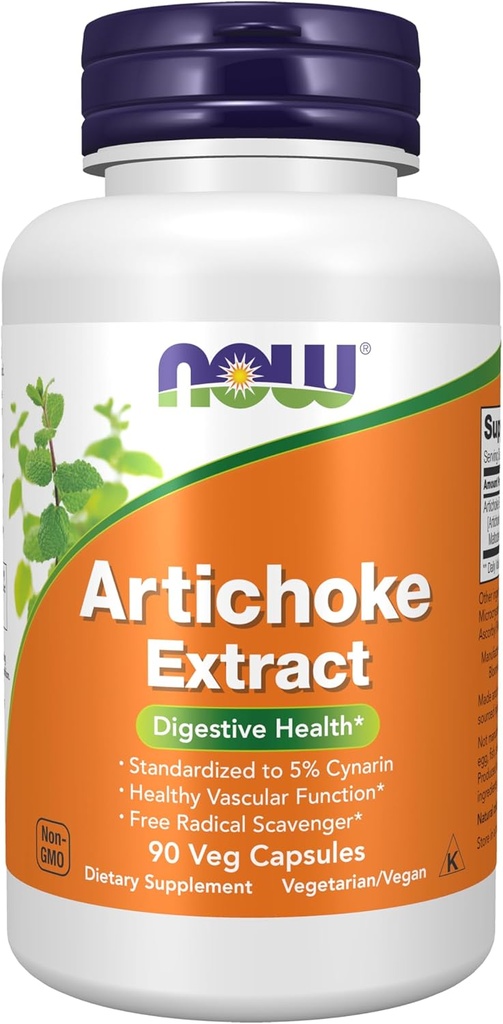 Now Foods Artichoke Extract 450mg, Veg-capsules, 90-Count