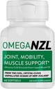 Original Omega-3 Joint Support Supplement, Best Natural Muscle Relief, Green Lipped Mussel Öl, 60 Softgels, Kein Fisch Nachgeschmack