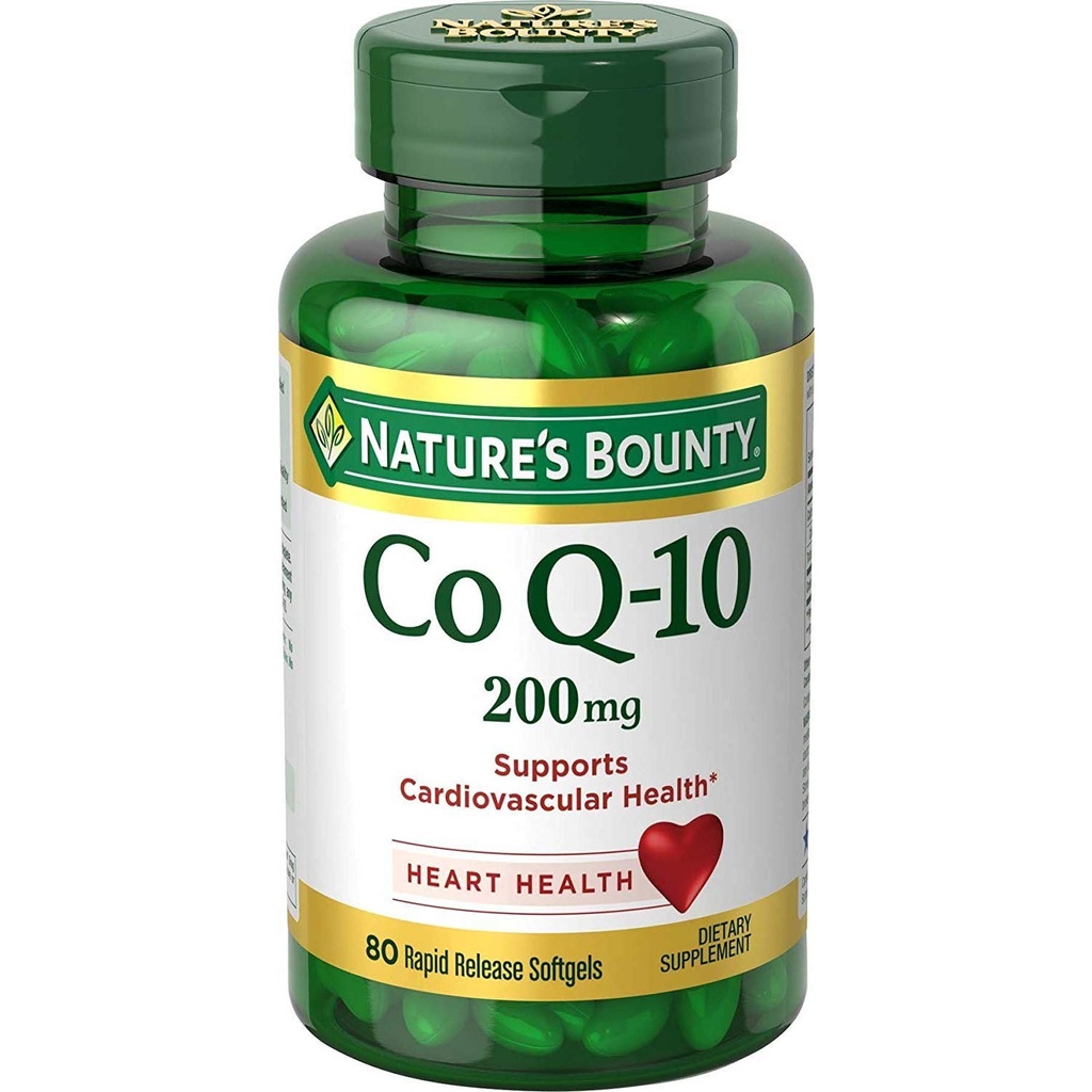 Nature's Bounty Co Q-10 Extra Strength 200 mg Softgels 80 ea (paquet de 3)
