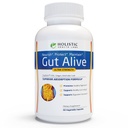 Holistic Health Labs Gut Alive - All Natural Support to Fight IBS, Heartburn, Acid Indigestion, Acid Reflux, Bloating & Gas. Unique Formulation (60 Count (Pack of 1))
