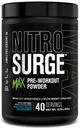 Jacked Factory Nitrosurge Max High Performance Pre Workout Powder - Pre Workout w/Nootropic Zutaten für intensiven Fokus, Pumpen, glatte Energie, Ausdauer - 40 Servierungen, elektrisch blau Raspberry