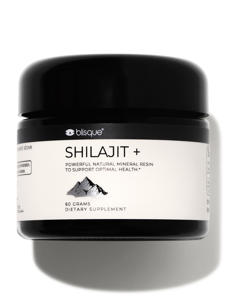 Blisque – Pure Himalayan Organic Shilajit Resin Supplement | Authentic and Natural | Golden Grade A | Enthält Fulvic Acid und Trace Minerals | 60 Gramm
