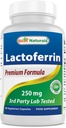 Best Naturals Lactoferrine 250 mg Capsule de Veggie, soutient la fonction immunitaire saine - 60 Compte