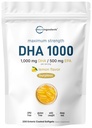 Omega 3 Fischöl DHA ergänzt 1000mg mit EPA 500mg, 200 Softgels – Zitrone entflammt, Burpless (Enteric Coated) | Tiefsee-Frischfisch, Wild Caught aus norwegischen Gewässern | Mercury Free
