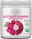 Nature's Goodness Beet Root Powder – 56 Servierungen (8oz) - Nitric Oxid Booster für Energie, Stamina, Herzgesundheit und sportliche Leistung