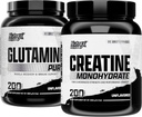 Nutrex Forschung Kreatin Monohydrat Pulver 200 Serv & L Glutamin Pulver 200 Serv Bundle